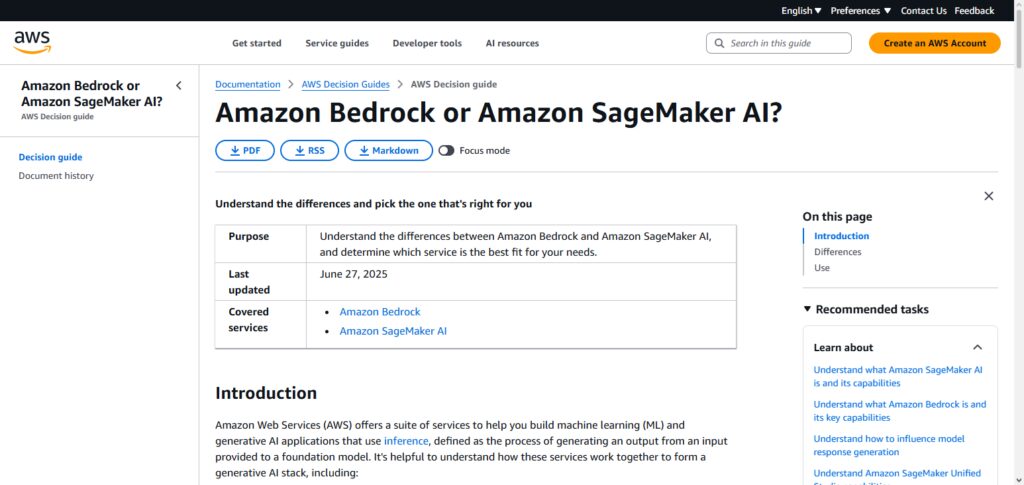 AWS Bedrock & SageMaker