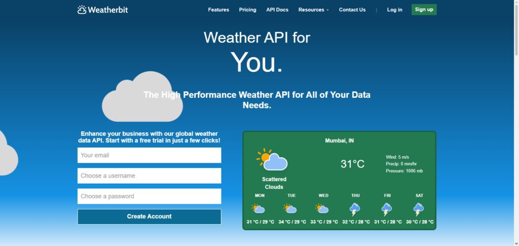 Weatherbit API