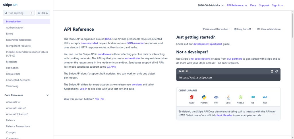 Stripe API