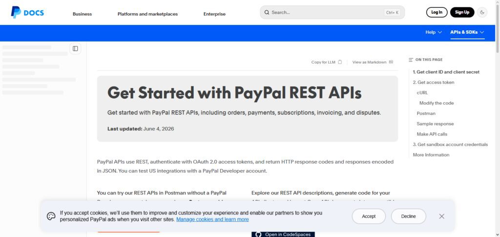 PayPal API
