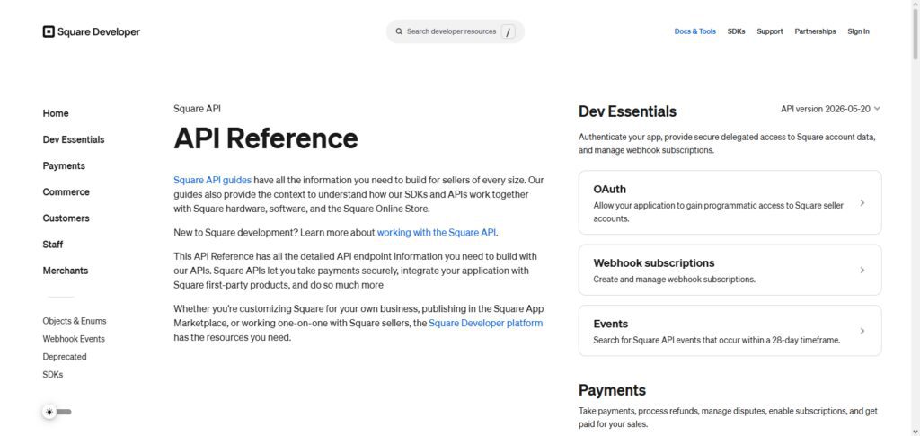 Square API