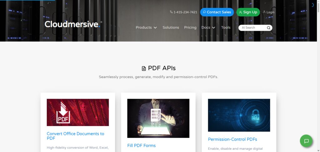 Cloudmersive PDF API