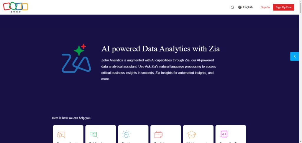 Zoho Analytics AI