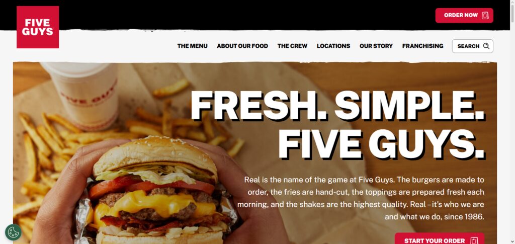 9. Five Guys