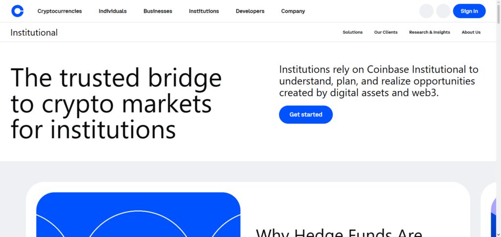 Coinbase Institutiona