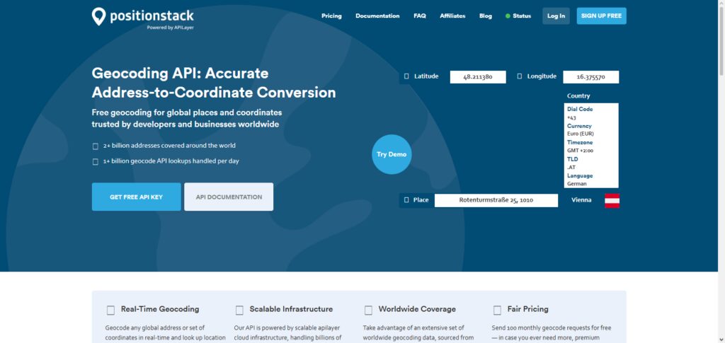 PositionStack API