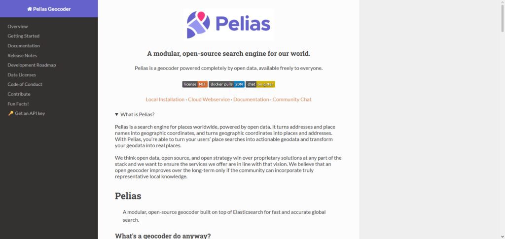Pelias Geocoding API