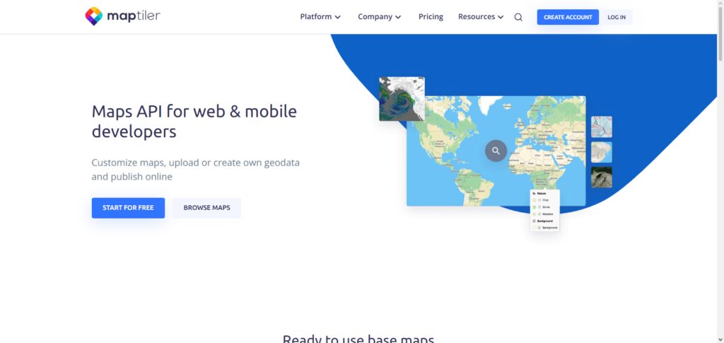 MapTiler API
