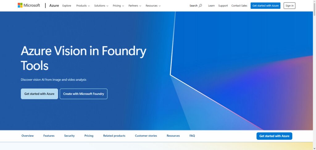 Microsoft Azure Computer Vision API