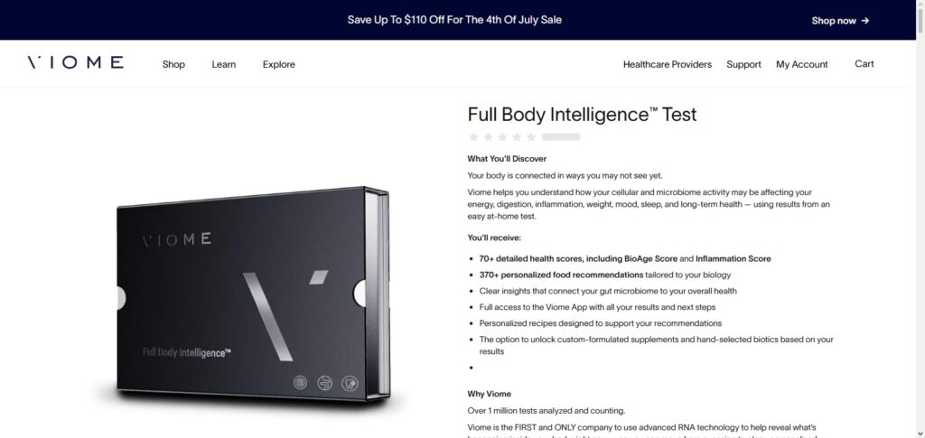 Viome Full Body Intelligence™