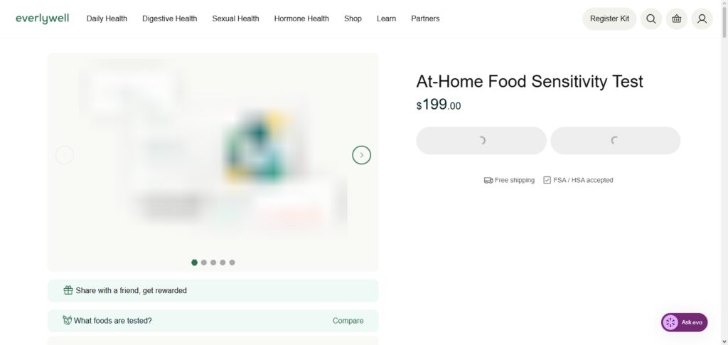 Everlywell Food Sensitivity Test