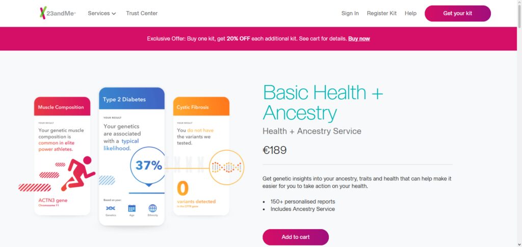  23andMe Health + Ancestry Service