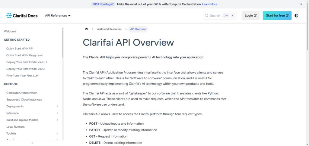 Clarifai API