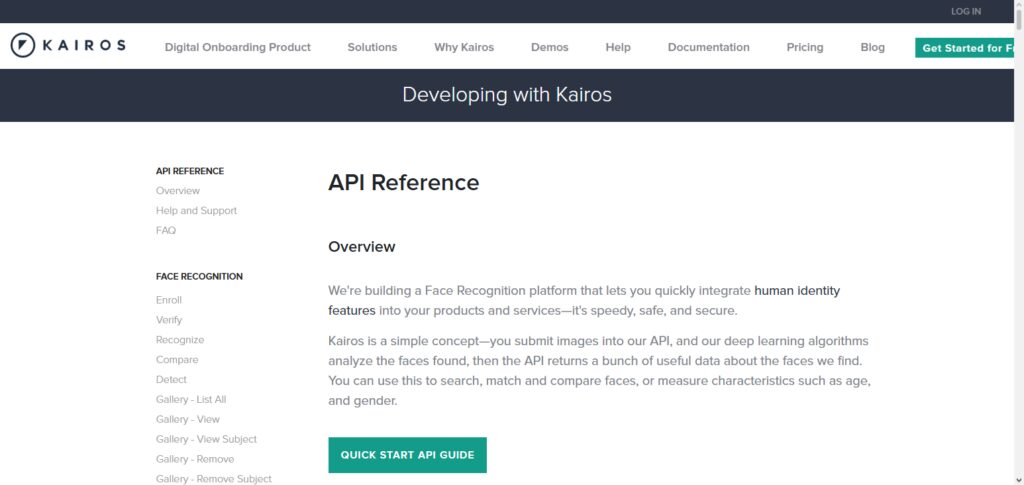 Kairos Face Recognition API