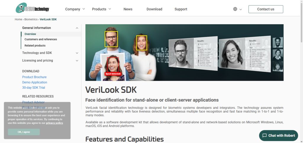 Neurotechnology VeriLook API