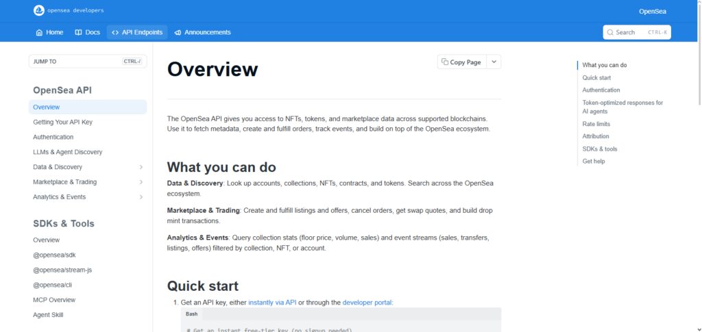 OpenSea API