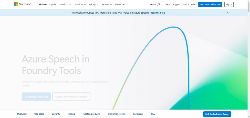 Microsoft Azure Speech API