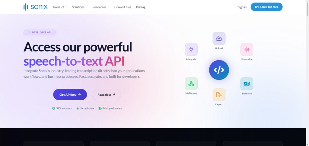 Sonantic API