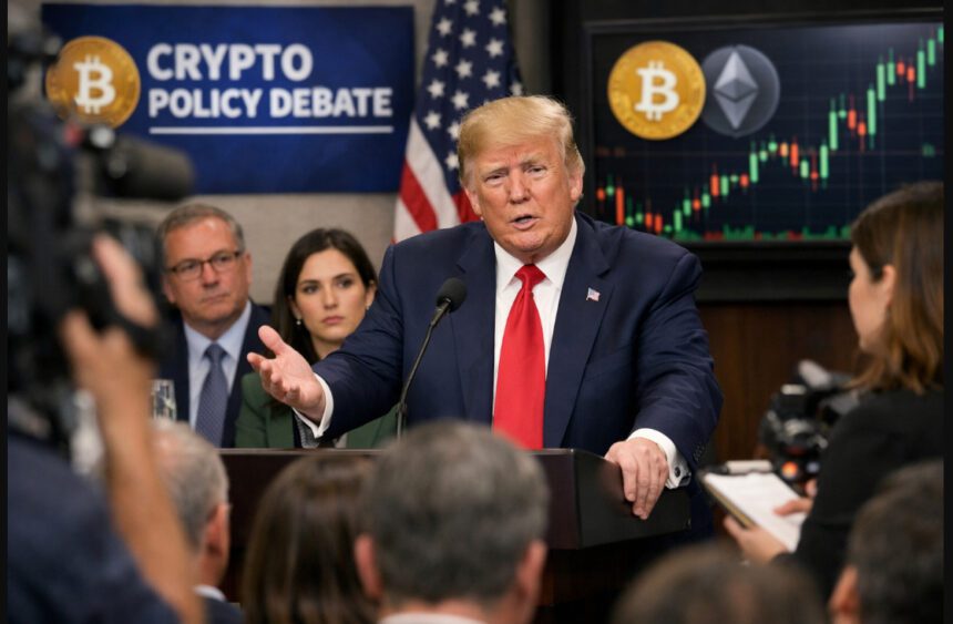 Trump Defends $1.4B Crypto Windfall as CLARITY Act Slips