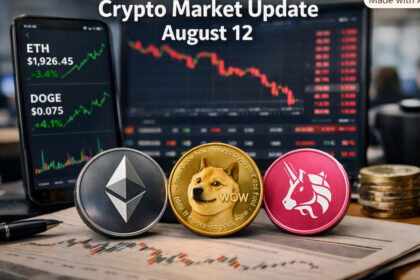 Crypto Market Update August 12: ETH, DOGE Rise as UNI Crashes