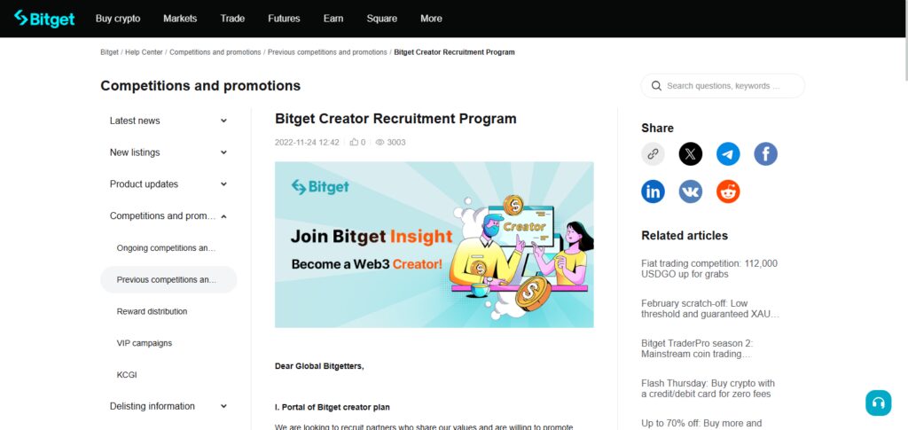 Bitget Creators