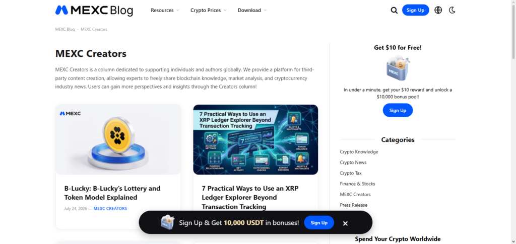 10 Best Crypto Creator Programs to Grow Your Brand in 2026 6 MEXC Creators