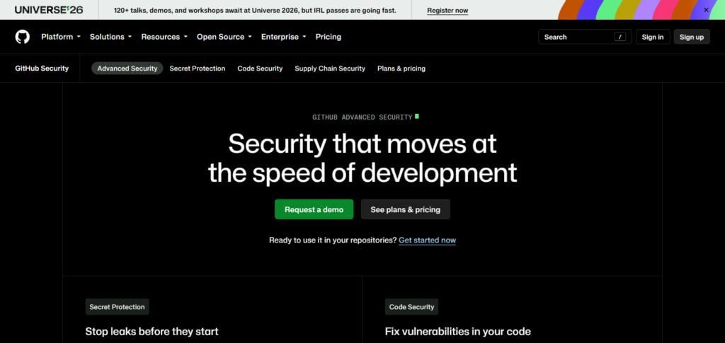 GitHub Advanced Security