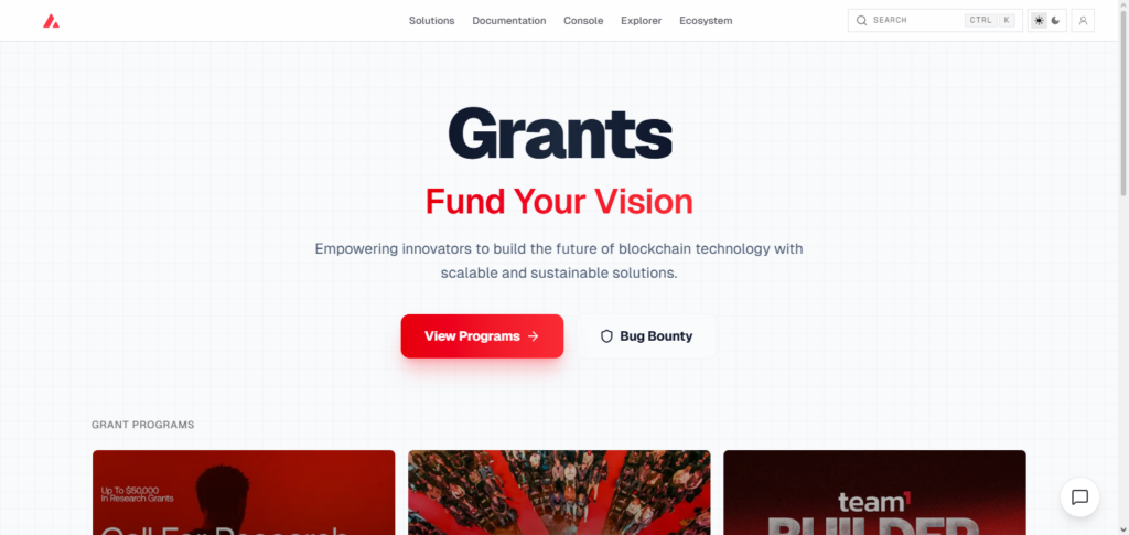 10 Best Crypto Ecosystem Grants to Fund Web3 Projects 7 Avalanche Foundation Grants