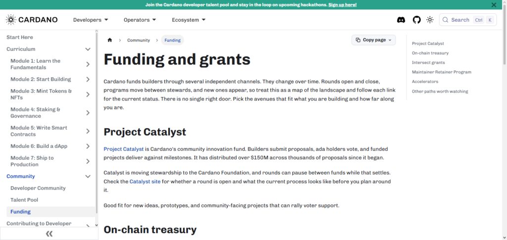 Cardano Catalyst Grants