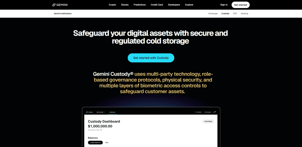 Gemini Custody