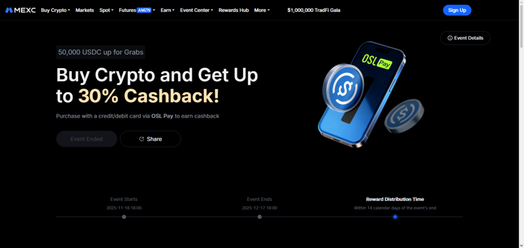 MEXC Cashback