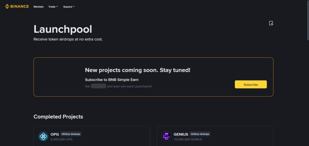 Binance Launchpad