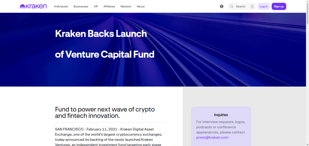 Kraken Ventures Accelerator