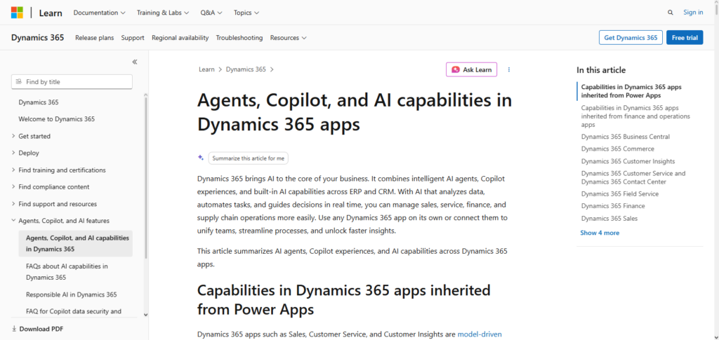 Microsoft Dynamics 365 Copilot