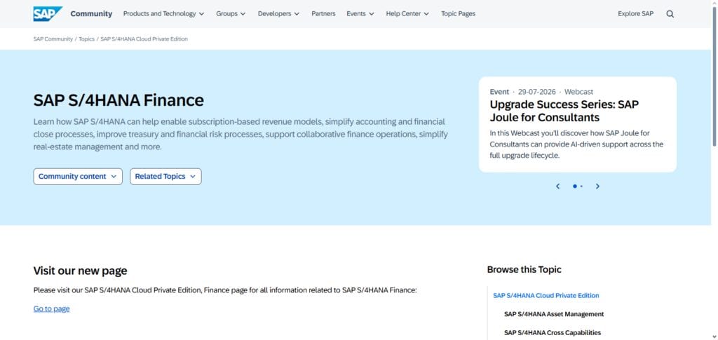 SAP S/4HANA Finance