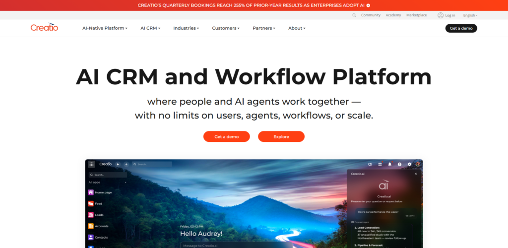 10 Best AI Platforms to Boost Marketing Campaign Result 7 Creatio CRM
