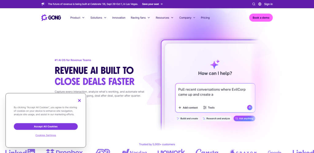 10 Best AI Sales Solutions to Close Deals Faster 2 Gong