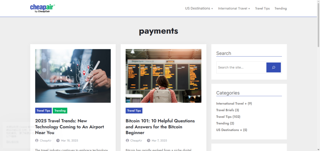 CheapAir Crypto Travel