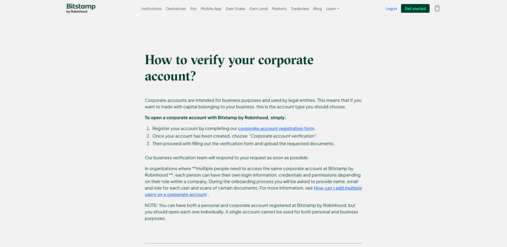 Bitstamp Corporate