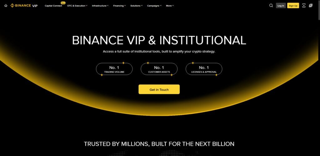 Binance Institutional
