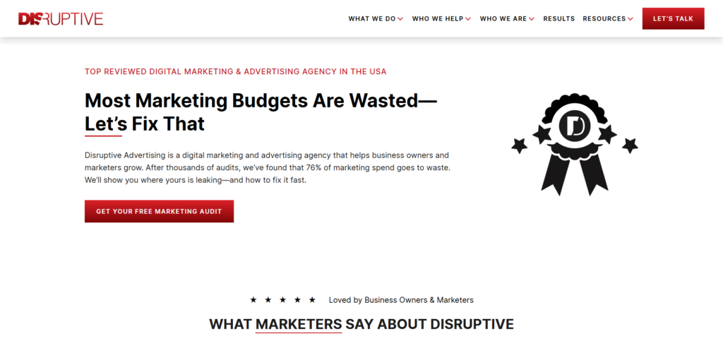 Disruptive Advertising