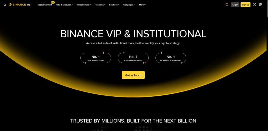 Binance Institutional