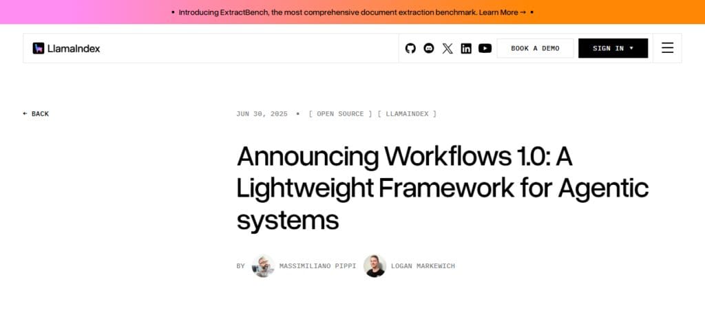 LlamaIndex Workflows 1.0