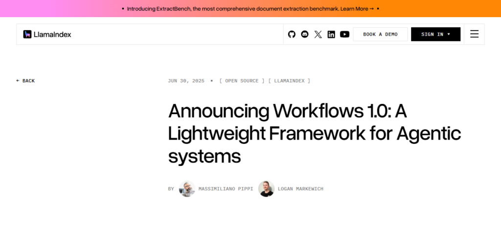 LlamaIndex Workflows 1.0