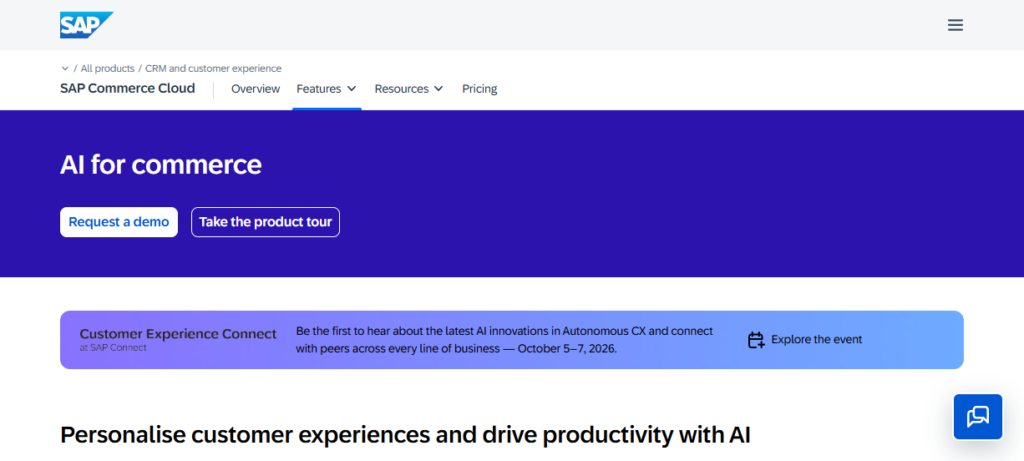SAP Commerce AI Agent