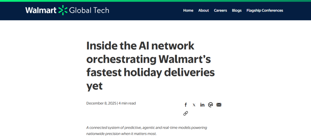 Walmart AI Logistics Agent