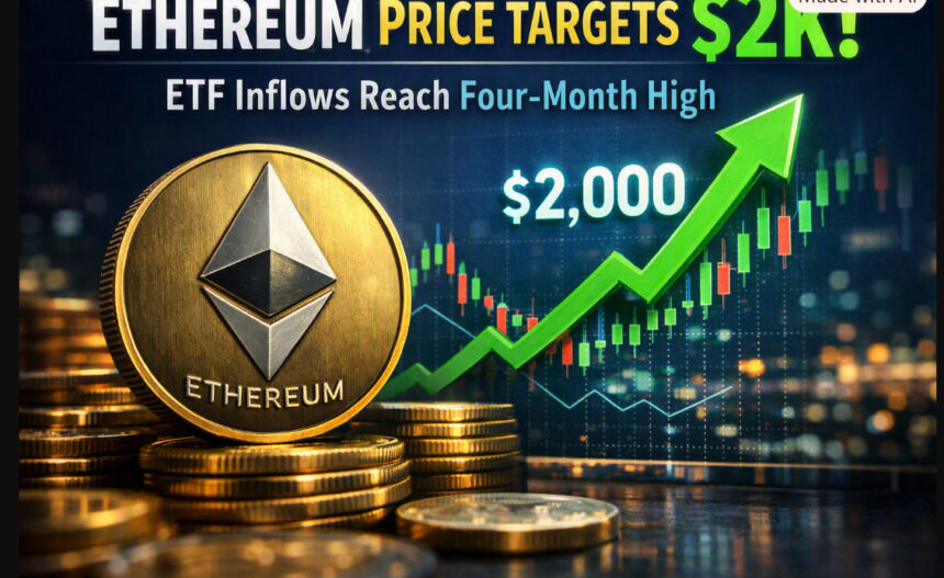 Ethereum Price Targets $2K as ETF Inflows Reach Four-Month High