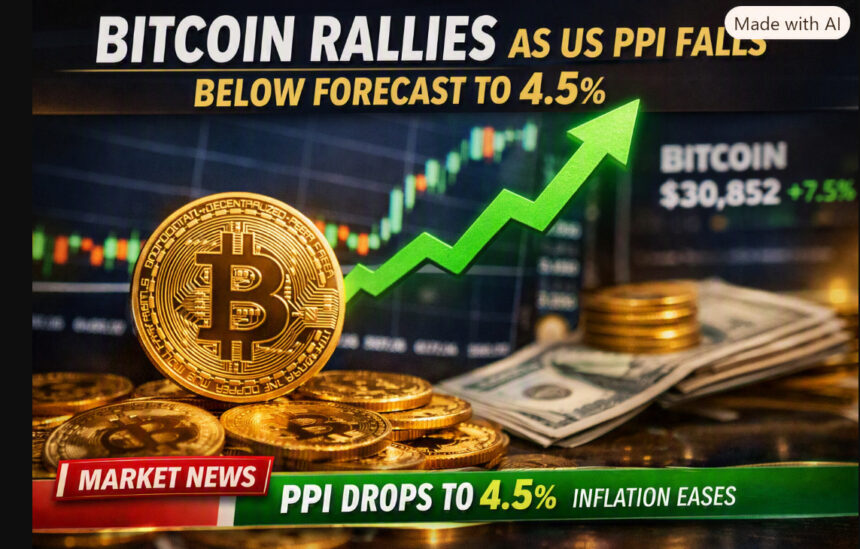 Bitcoin Rallies As US PPI Falls Below Forecast To 4.5%