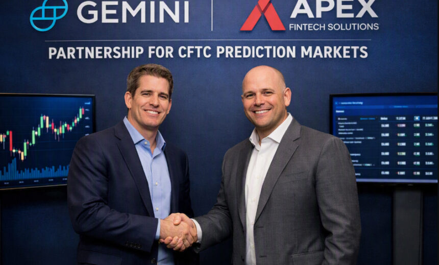 Gemini Partners With Apex Fintech for CFTC Prediction Markets
