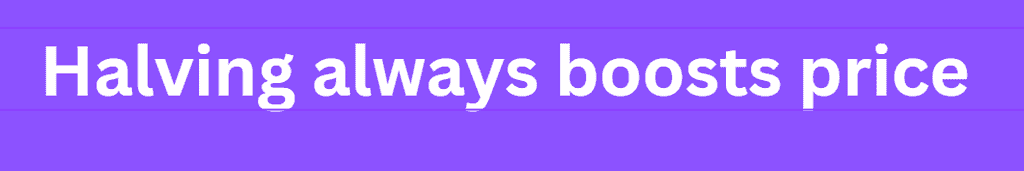 Halving is unpredictable